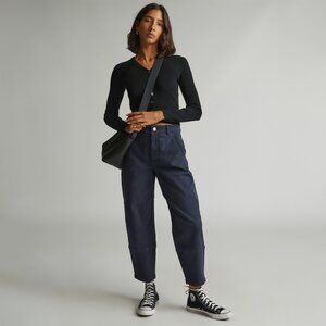 Everlane The Utility Barrel Pant Blue Base - Size 2